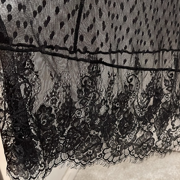 GUESS Strapless Swiss Dot Maxi Dress - Picture 5 of 7